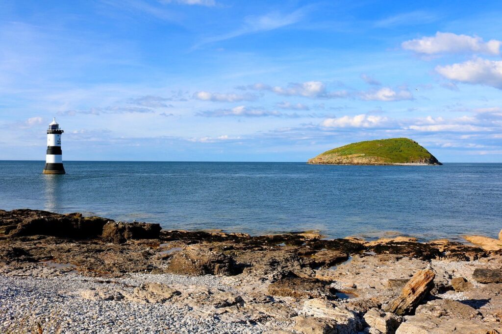 penmon lighthouse, anglesey, north wales